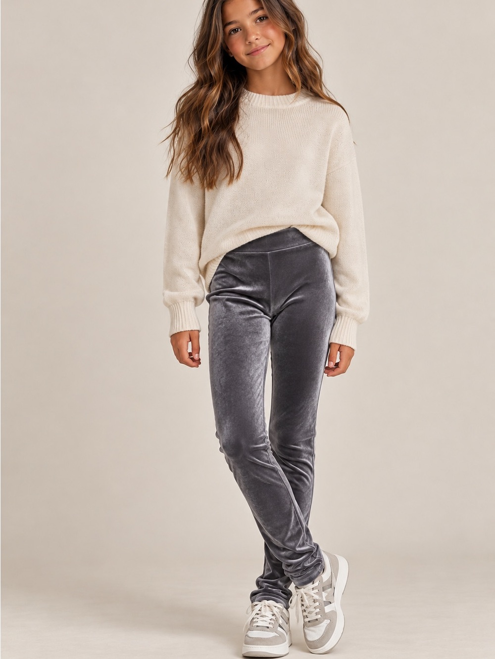 American Eagle Outfitters Velvet Ponte Leggings in Gray